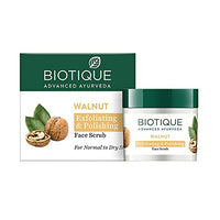 Biotique Walnut Exfoliating & Polishing Face Scrub For Normal to Dry Skin, 50g