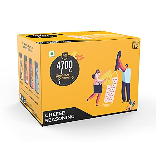 4700BC Gourmet Seasoning, Cheese, Pouch, 75g (Pack of 15), Yellow