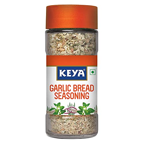 Keya Herb and Seasonings Combo | Oregano x 1, 11 Gm | Garlic Bread Seasoning x 1 , 50 gm | Glass Bottle | Pack of 2