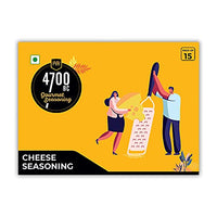 4700BC Gourmet Seasoning, Cheese, Pouch, 75g (Pack of 15), Yellow