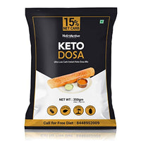 NutroActive Keto Dosa Mix, 2 gm Net Carb Per Dosa, Gluten Free - 350 gm