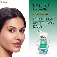 Lacto Calamine Aloe Vera Gel with 99% Pure Natural Aloe Vera, Vitamin E and Glycerin for non-sticky hydration and cooling effect. Lightweight. Soothes and Nourishes skin. No Parabens, No Sulphates - 150 g - Pack of 1