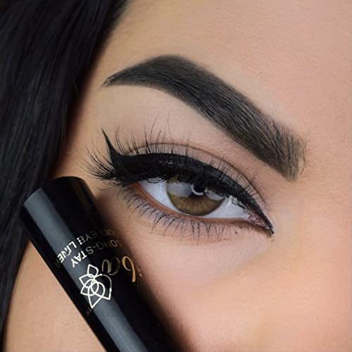 Iba Long Stay Liquid Eyeliner, Jet black, 6.5ml l Waterproof, Smudge Proof l Vegan & Cruelty Free