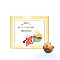 Captain Zack Banana Le Crunch Cake Premix Treats for Pets 220g | With Peanut Butter & Oats | Gluten Free & Dairy Free | 100% Natural Ingredients & Nutritions with Low Calories | No Salt, No Sugar, No Chemicals and Preservatives