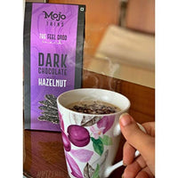 Mojo Bar Thins - 45% Dark Chocolate with Hazelnut (Vegan, Portion Controlled), 100 GM