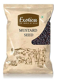 Exotica Fresh / Natural Mustard Seeds Big | Kalli Sarso | Whole Rai | Whole Mustard Black | Indian Spice (400 Grams)