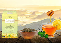 Declanh Ceylon Green Tea Honey Lemon, Loose Leaf 100 Grams | Fresh fruit pieces mixed with tea leaves | Helps in Weight Loss, Stress relief and Improving Metabolism rate | Rich And Exclusive Aroma