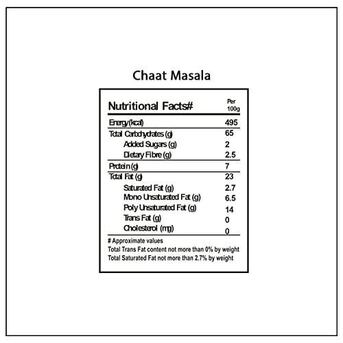 Wonderland Foods - Roasted & Flavoured Chaat Masala Makhana (Foxnut) 100g Jar