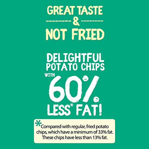 WhyFryy Popped Potato Chips I Low Fat Chips I Healthy Snacks I Not Fried I Diet Snacks I Herby Sour Cream Flavour I 5 Packs (175g)