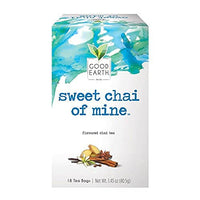 Good Earth Sweet & Spicy, Vanilla Chai Black Tea, 18 Tea Bags (Pack of 6)