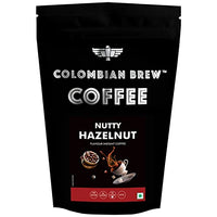 COLOMBIAN BREW COFFEE Colombian Brew Hazelnut Instant Coffee Powder, No Sugar Vegan, 100g