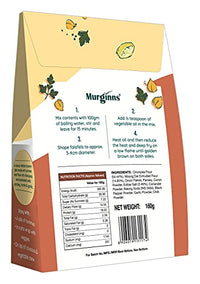 Murginns Falafel Instant Tikki Mix, 160g | Easy to Cook | Chickpea Kebab | Ready to Cook and Eat| High Protein and High Fibre with Vegetables