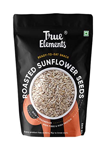 True Elements Roasted Sunflower Seeds 125g - Healthy Snacks | Sunflower Seeds for Eating | Fibre Rich