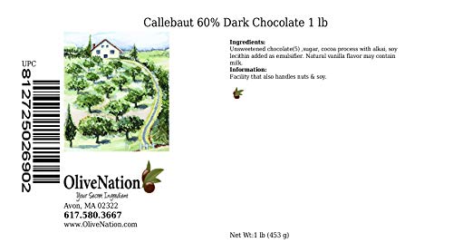 Callebaut 60.3% Dark Bitter Sweet Chocolate Callets from OliveNation - 1 pound