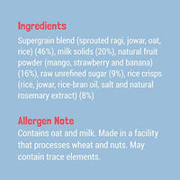 Slurrp Farm Multigrain Millets Cereal with Mixed Fruits and Rice Crispies, Instant Cereal for Growing Little Ones, No Refined Sugar or Salt, 300g