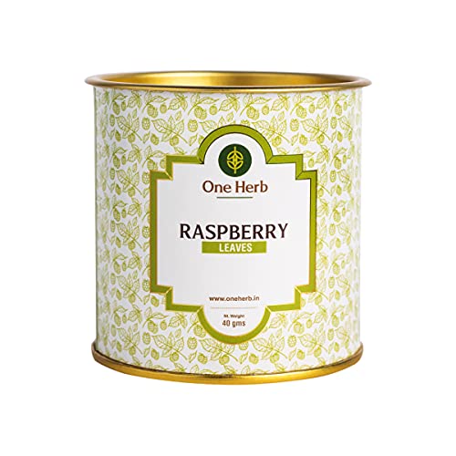 One Herb - Raspberry Tea Leaves 40g, Superherb for Women, Packed with Nutrients, For Menstrual Cramps and Pain, Aids Weight Loss, Healthy & Delicious