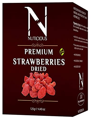 Nuticious Strawberries -125 GM (Pack of 3)…Dryfruits & Berries,Diwali Gifts ,Diwali Offer ,Nuts