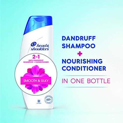 Head & Shoulders 2-in-1 Smooth and Silky Anti Dandruff Shampoo + Conditioner, 180ml