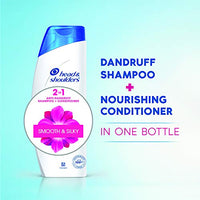 Head & Shoulders 2-in-1 Smooth and Silky Anti Dandruff Shampoo + Conditioner, 180ml