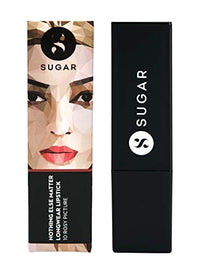 SUGAR Cosmetics - Nothing Else Matter - Longwear Matte Lipstick - 10 Rosy Picture (Nude Rose) - 3.5 gms - Water-Resistant, Premium Matte Lipstick, Paraben Free