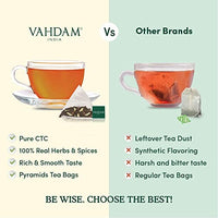 VAHDAM, Organic Sweet Cinnamon Masala Chai - 15 Pyramid Tea Bags | Black Tea, Cinnamon & Cardamom | Real & Whole Ingredients, USDA Certified