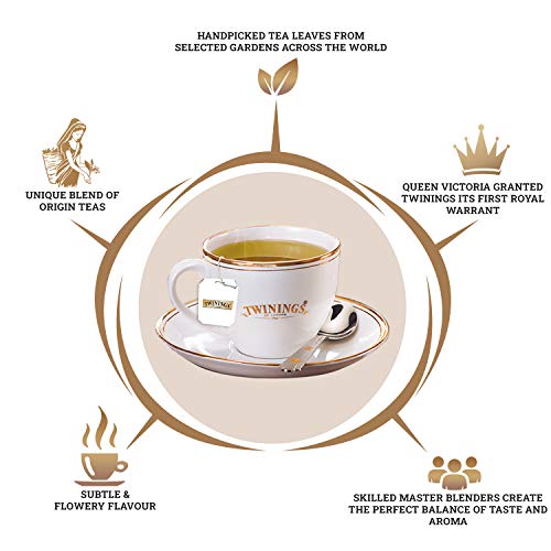 Twinings Pure Camomile Tea, 25 Teabags, Herbal Infusion Tea, Subtle and Flowery, Light and Gentle Taste