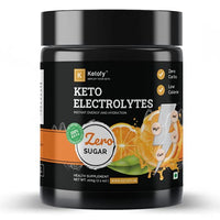 Ketofy - Keto Electrolytes (200g) | Sugar Free electrolytes for Optimal Hydration | Energy Drink | Orange Flavour | Workout for Men and Women