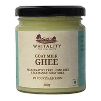 Courtyard Farms Goat Milk Ghee - 100% Natural I Grass Fed I Traditional I 200 Gram Glass Bottle Jar