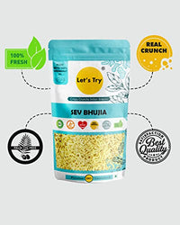 Let's  Try Sev Bhujia -| Made with Pure Groundnut Oil | Snack without Palm Oil | No additives & Preservatives | 100% Natural Indian Authentic Taste | 250gm