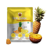 GO DESi - DESi Chaat - Tangy Pineapple | Pack of 6 x 25g | Fruit Snacks | Dehydrated Fruit | Dehydrated Pineapple | 150 g