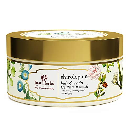 Just Herbs Ayurvedic Shirolepam Hair & Scalp Treatment Mask Cream For Hair Growth, Hairfall & Damaged Hair- Paraben & Silicon Free Hair Mask For Men & Women 200g