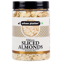 Urban Platter Sliced Blanched California Almonds, 200g (Badam Flakes, Perfect for Garnish, Baking and Salads)