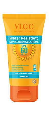 VLCC Water Resistant Sunscreen Gel Creme, SPF 60, 100g