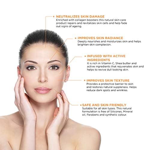 Kelaya Vitamin C Face Cream For Glowing And Radiant Skin Both Women & Men | Vitamin C Cream For Skin Whitening, Brightening And Pigmentation Blended With Vitamin C, Vitamin E, Niacinamide | Vit C Cream for Dry & Oily Skin -50g