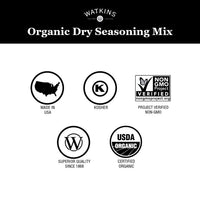 Watkins Organic Gourmet Seasoning Mix, Mild Chili, 1.25 Oz. Pouch, 1 Count