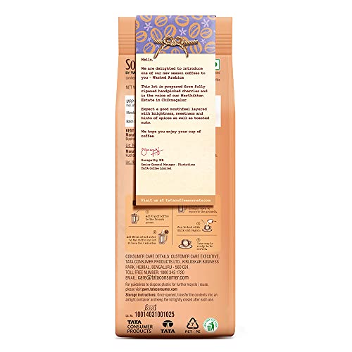 Tata Sonnets Merthikhan Washed Arabica Medium Roast French Press, 250g, Brown