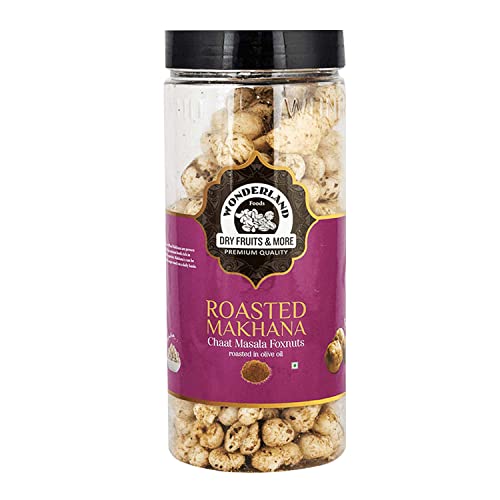 Wonderland Foods - Roasted & Flavoured Chaat Masala Makhana (Foxnut) 100g Jar