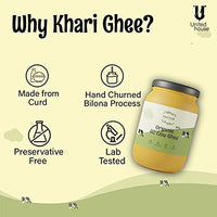 Khari Foods A2 Milk Cultured Cow Ghee | Bilona Hand Churned | Lab Tested, 100% Pure (200 ml)