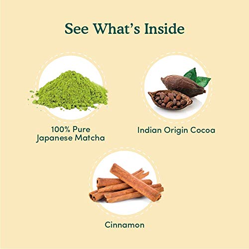 VAHDAM, Cocoa Matcha Green Tea | PURE JAPANESE MATCHA with Rich Cocoa | Delicious Low Calorie Matcha Tea | Keto Friendly, Vegan | Improves Focus & Relieves Stress