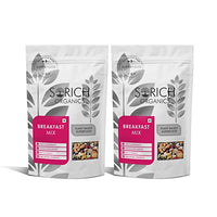 Sorich Organics Breakfast Mix - 300 Gm ( 150 Gm *2 ) - Roasted (Almond, Cashew, Pista, Soyanuts) Dried (Cranberry, Blueberry) & Many More | Dry fruits Mix | High Antioxidants | Rich in Protein | Energy Mix | Mix Berries | Dried Fruits | Evening Snacks