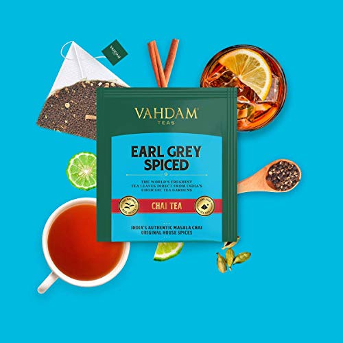 VAHDAM, Chai Tea Sampler, 5 TEAS - Tea Variety Pack | Assorted Chai Tea Bags | Cardamom Tea Bags, Cinnamon Tea Bags, Turmeric Masala Chai Tea Bags | 20 Ct | Tea Gift Set