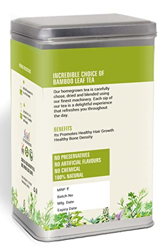 Way4Organic Bamboo Leaf Tea 100 g Canister Pack (Pack of 1)