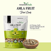 NourishVitals Amla Fruit Dried Candy, 200g - 100% Natural , No Added Preservatives, Source of Vitamin C, Traditional Recipe