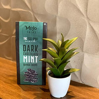 Mojo Bar Thins - Dark Chocolate Mint with Quinoa Crisps (Vegan, Portion Controlled), 108 GM