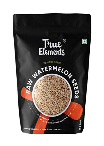 True Elements Watermelon Seeds 250g - High in Protein | Raw Watermelon Seeds for Eating | Magaj Seeds