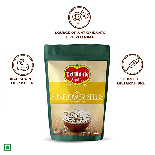 Del Monte Raw Sunflower Seeds Pouch, 250 g
