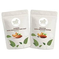 Paper Boat Premium Healthy Snack Combo: Roasted Nuts with Wayanad Pepper + Smoked & Roasted Nuts with Himalayan Pink Salt, Almonds & Cashews Mix Dry Fruit Pouch (2 x 100 g)