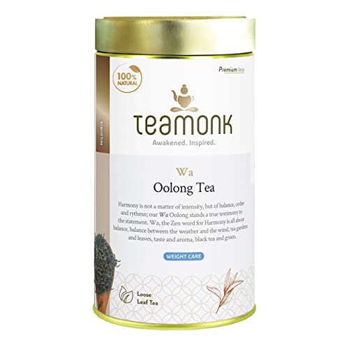 Teamonk Wa High Mountain Oolong Tea Loose Leaf (75 Cups) - 150 g. Helps in Fat Burn. Boosts Metabolism