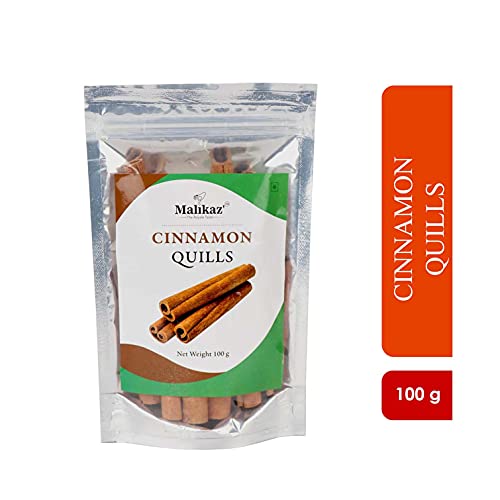 Malikaz' The Royale Taste Cinnamon Sticks Pouch, 100 g | Piquant | 100% Natural | No Additives | Sweet Aroma | Warm Taste | Easy to add a Wondrous Flavor Profile to Your Dish |