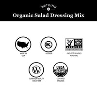 Watkins Organic Ranch Salad Dressing Mix, 0.85 oz. Packets, 12-Pack